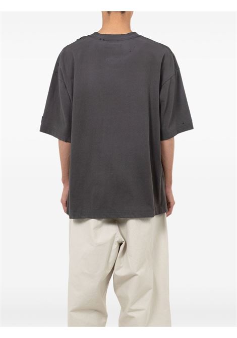 t-shirt embellished distressed uomo nera MAISON MIHARA YASUHIRO | J15TS752BLACK